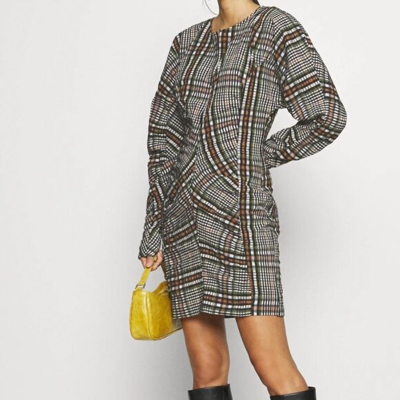 JUST Female Ethel Dress in Clover Check - Picture 1 of 9